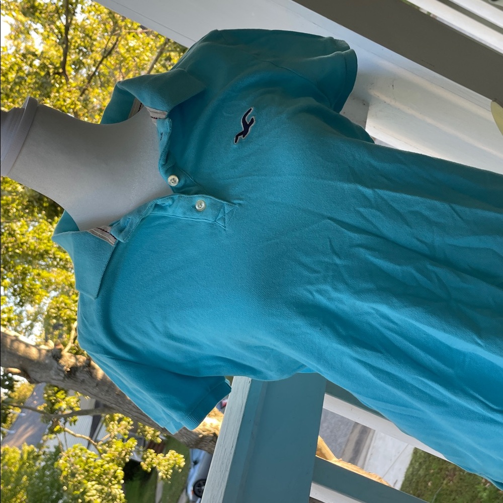 Hollister Aqua SoCal Stretch Polo